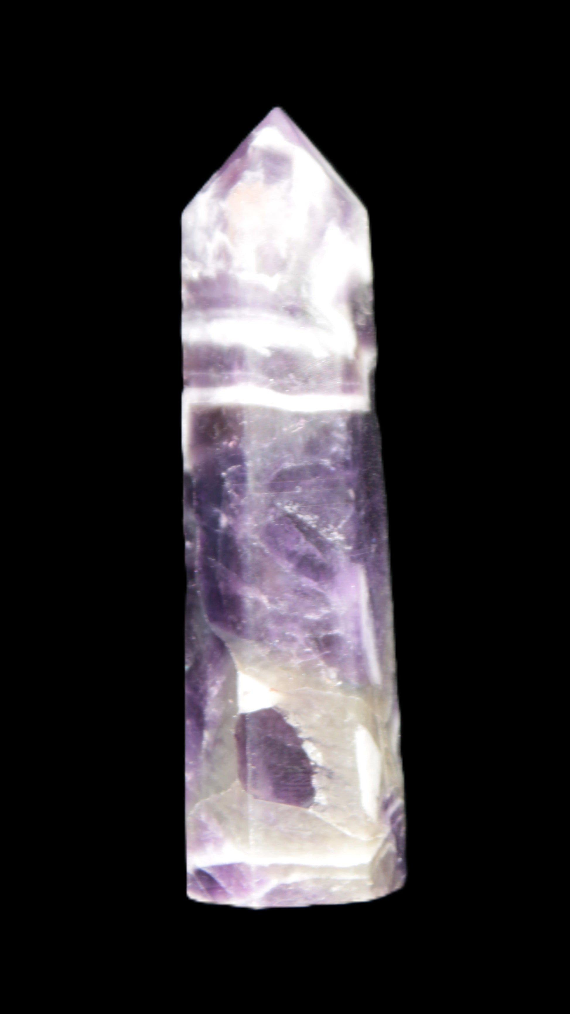 Chevron Amethyst wand 86*22mm 69.4g Rocks and Things Store