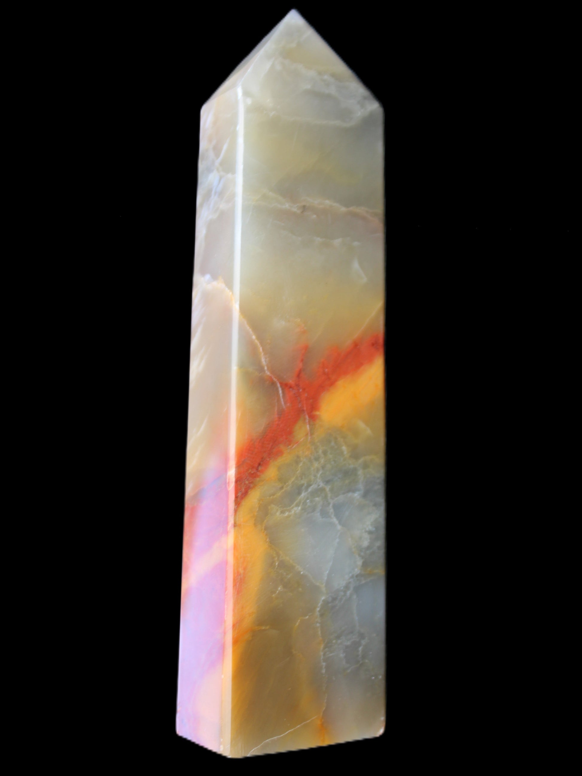 Carnelian Agate obelisk 33*20*133mm 189g Rocks and Things