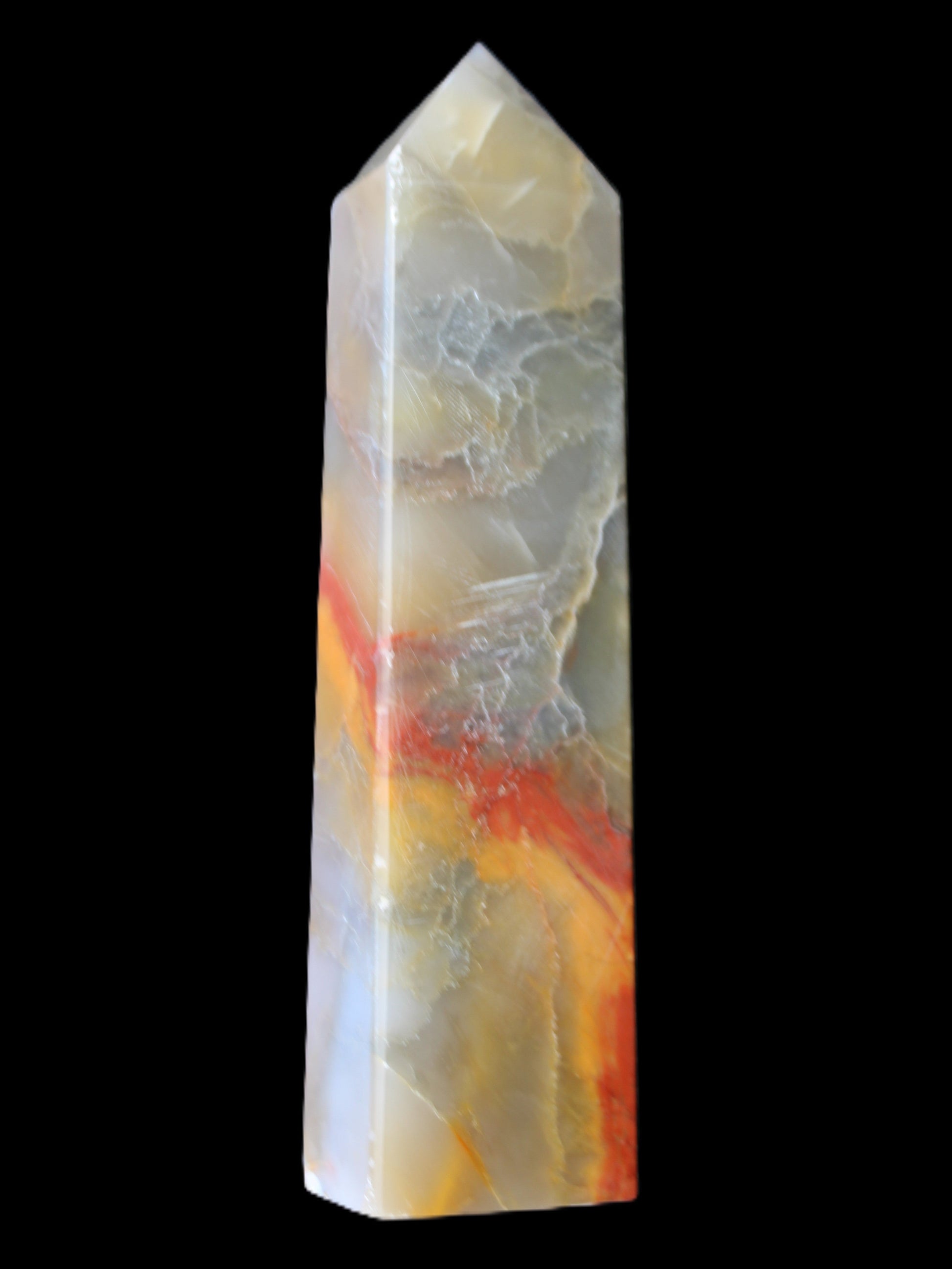 Carnelian Agate obelisk 33*20*133mm 189g Rocks and Things