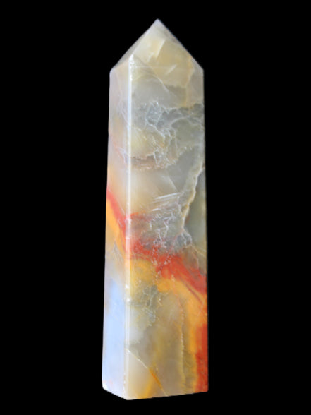 Carnelian Agate obelisk 33*20*133mm 189g Rocks and Things