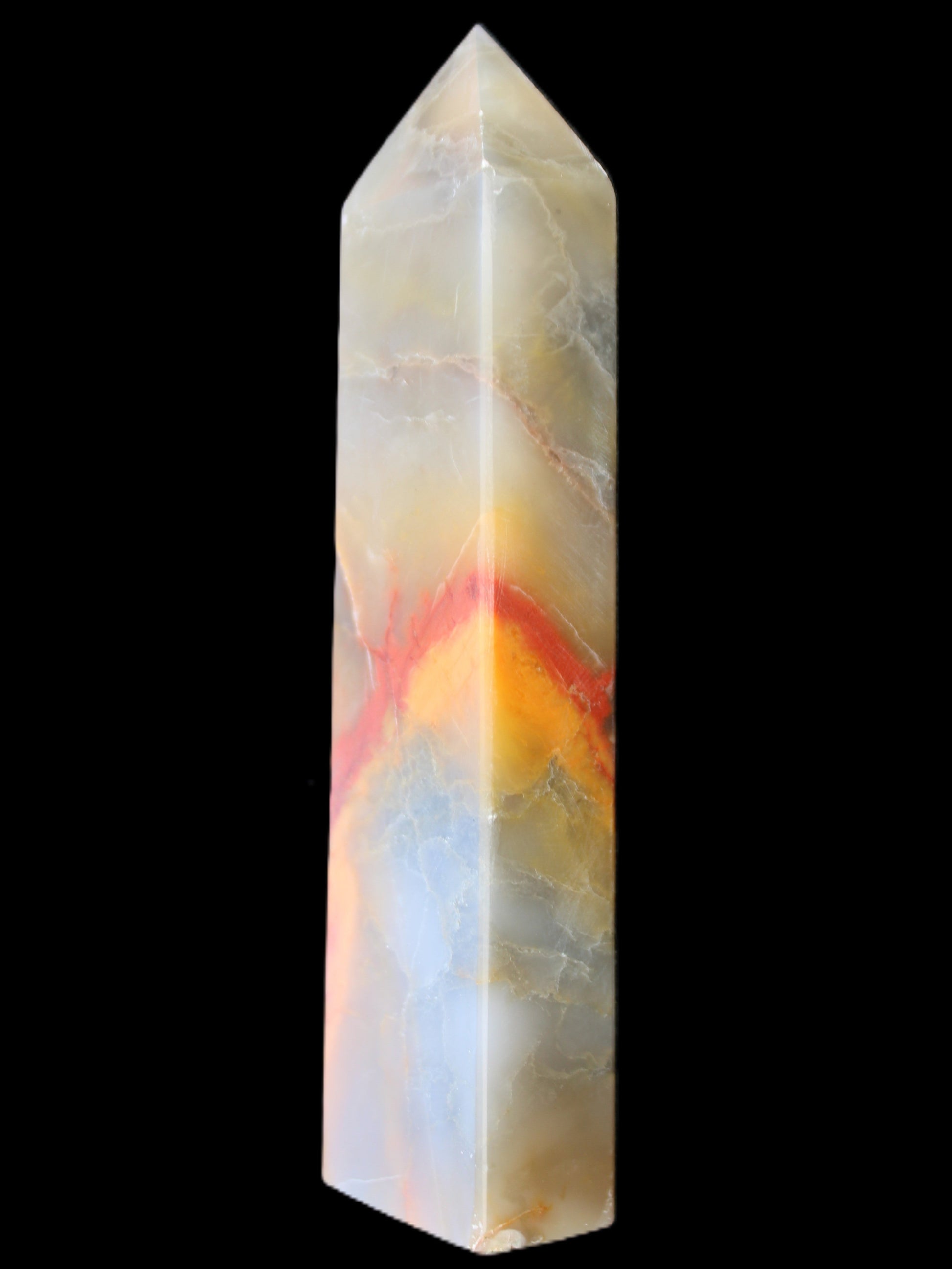 Carnelian Agate obelisk 33*20*133mm 189g Rocks and Things