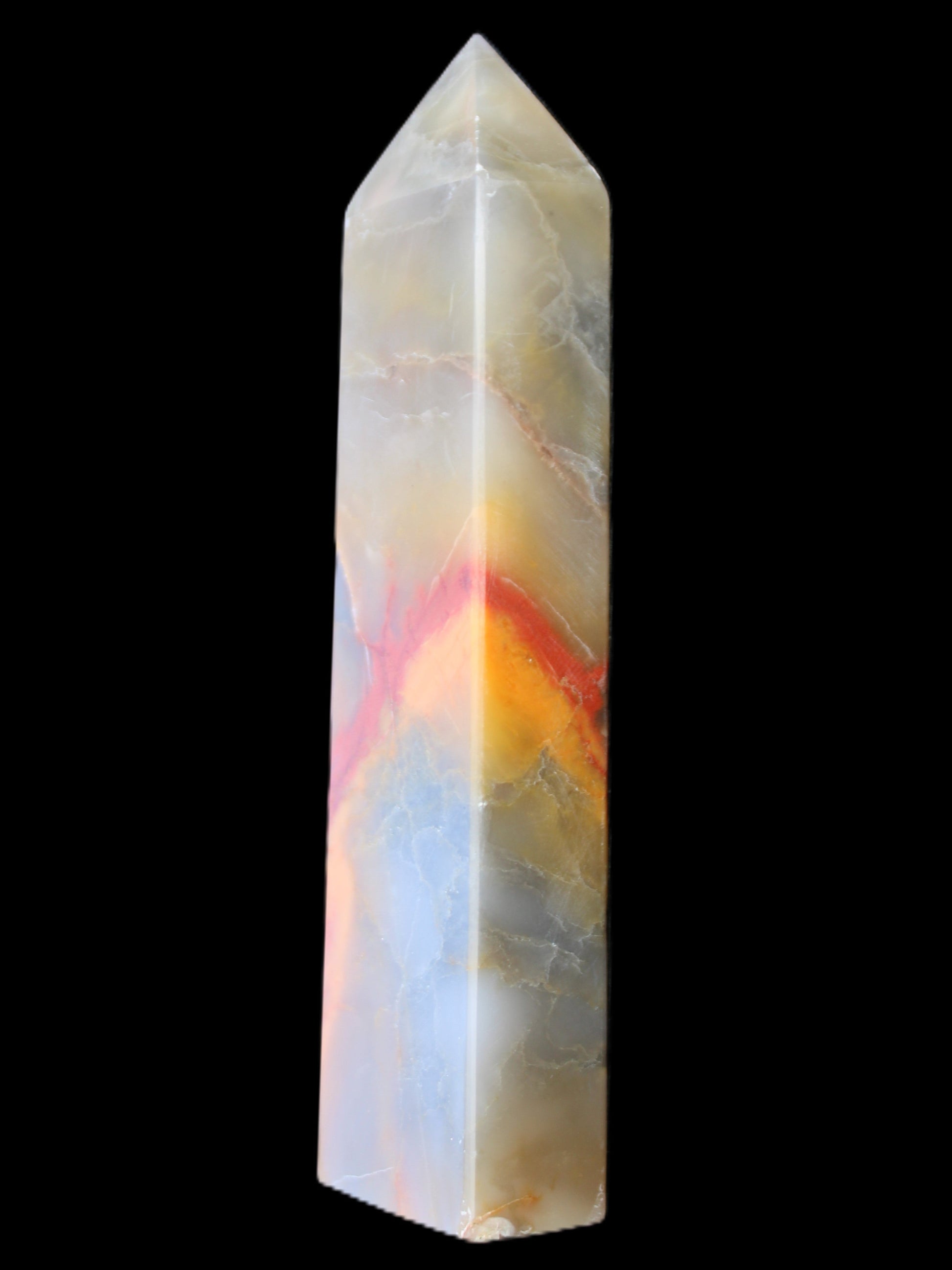 Carnelian Agate obelisk 33*20*133mm 189g Rocks and Things