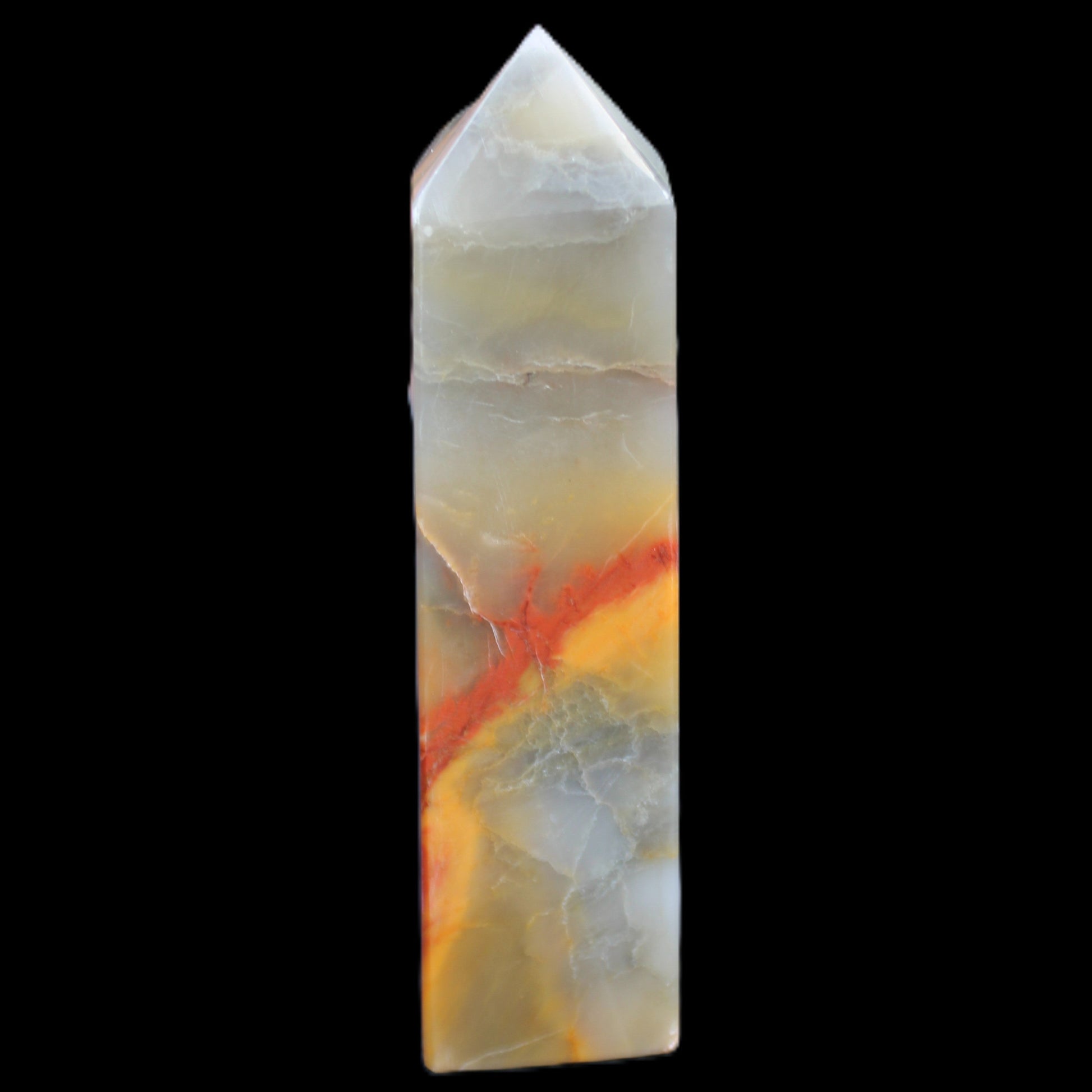 Carnelian Agate obelisk 33*20*133mm 189g Rocks and Things