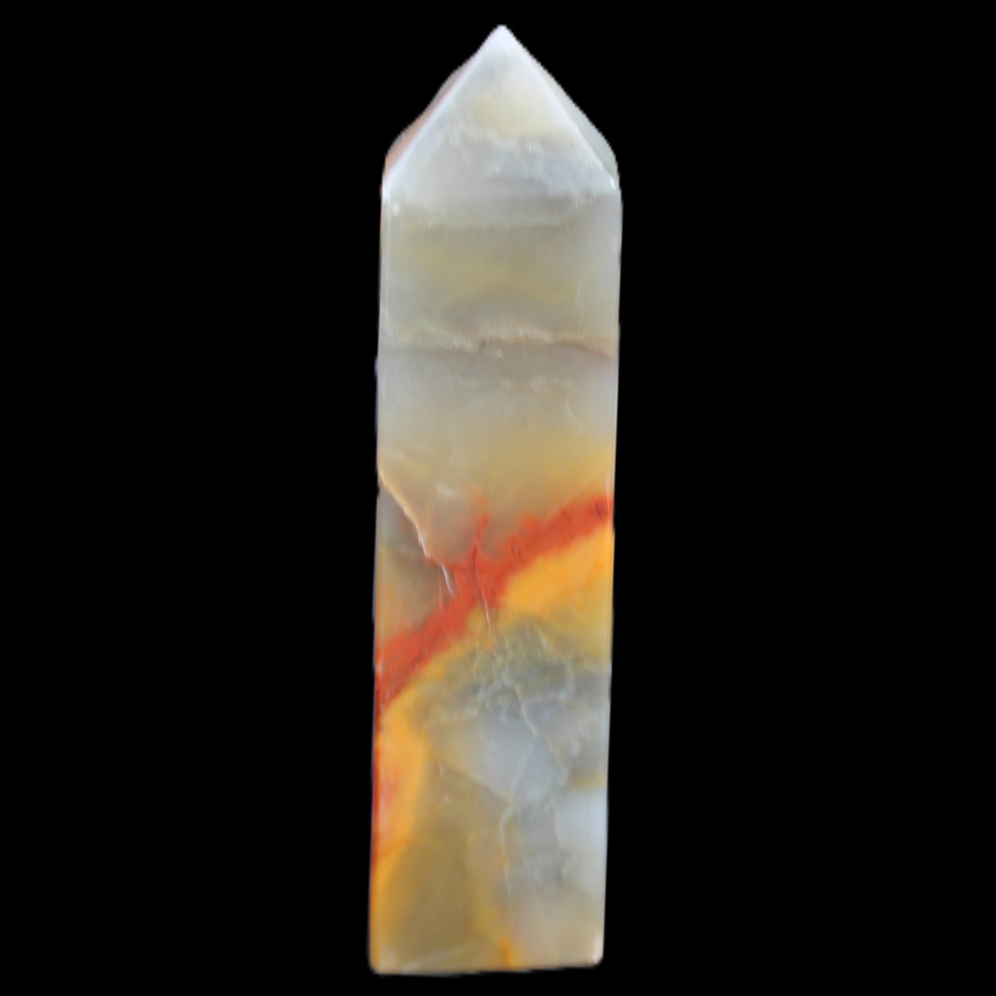 Carnelian Agate obelisk 33*20*133mm 189g Rocks and Things