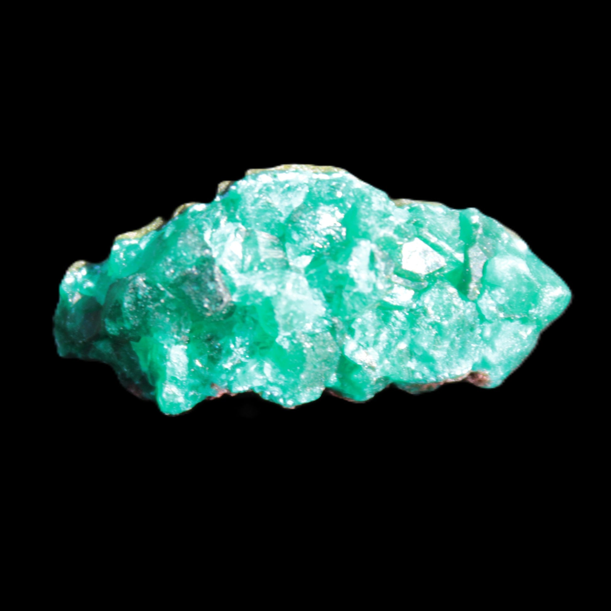 Green Dioptase specimen from the Congo 30*6*14mm 35ct 7.0g in broad sunshine - Rocks and Things Store