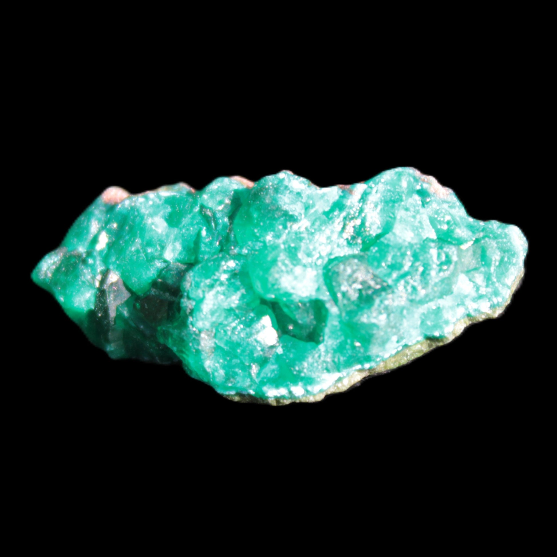 Green Dioptase specimen from the Congo 30*6*14mm 35ct 7.0g in broad sunshine - Rocks and Things Store