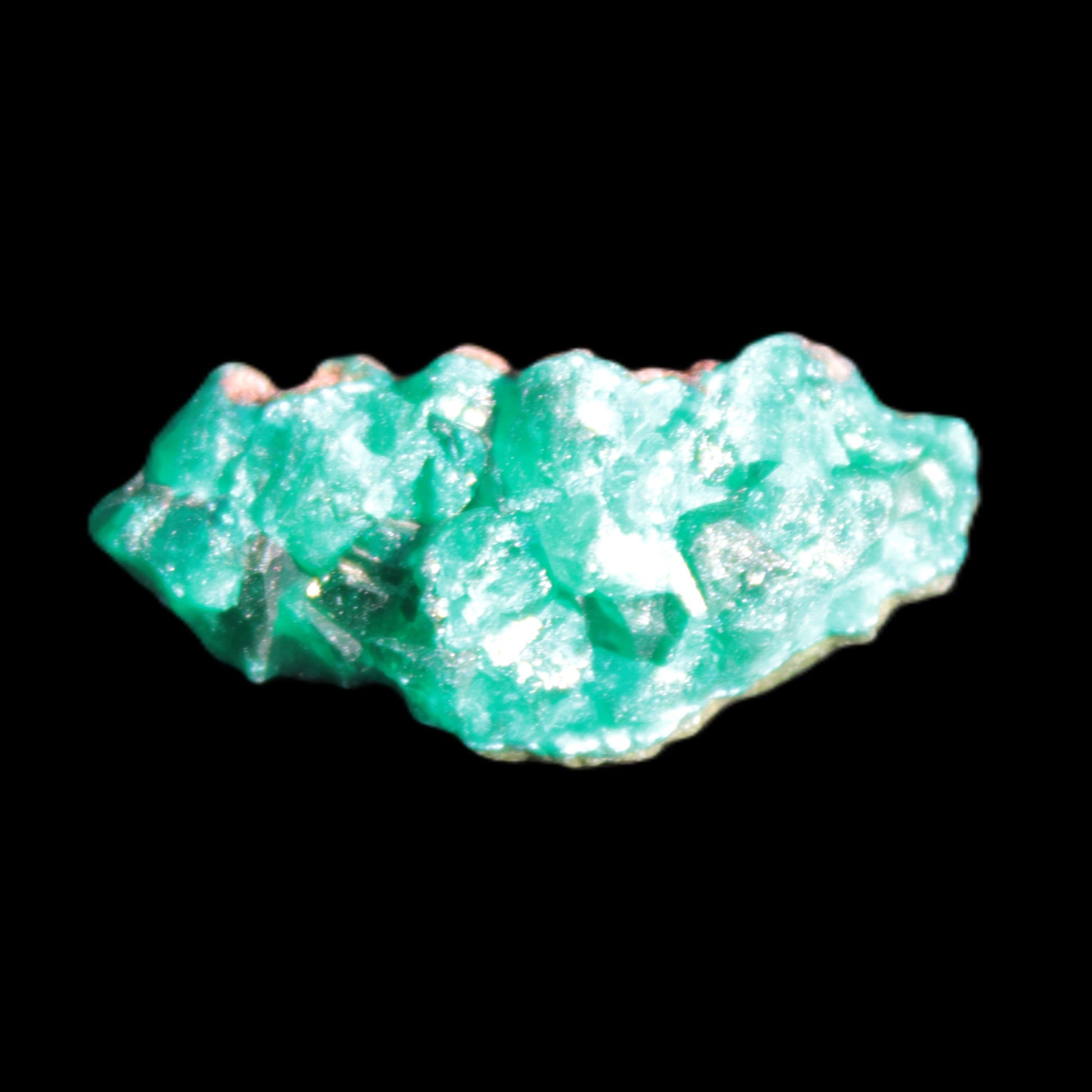 Green Dioptase specimen from the Congo 30*6*14mm 35ct 7.0g in broad sunshine - Rocks and Things Store