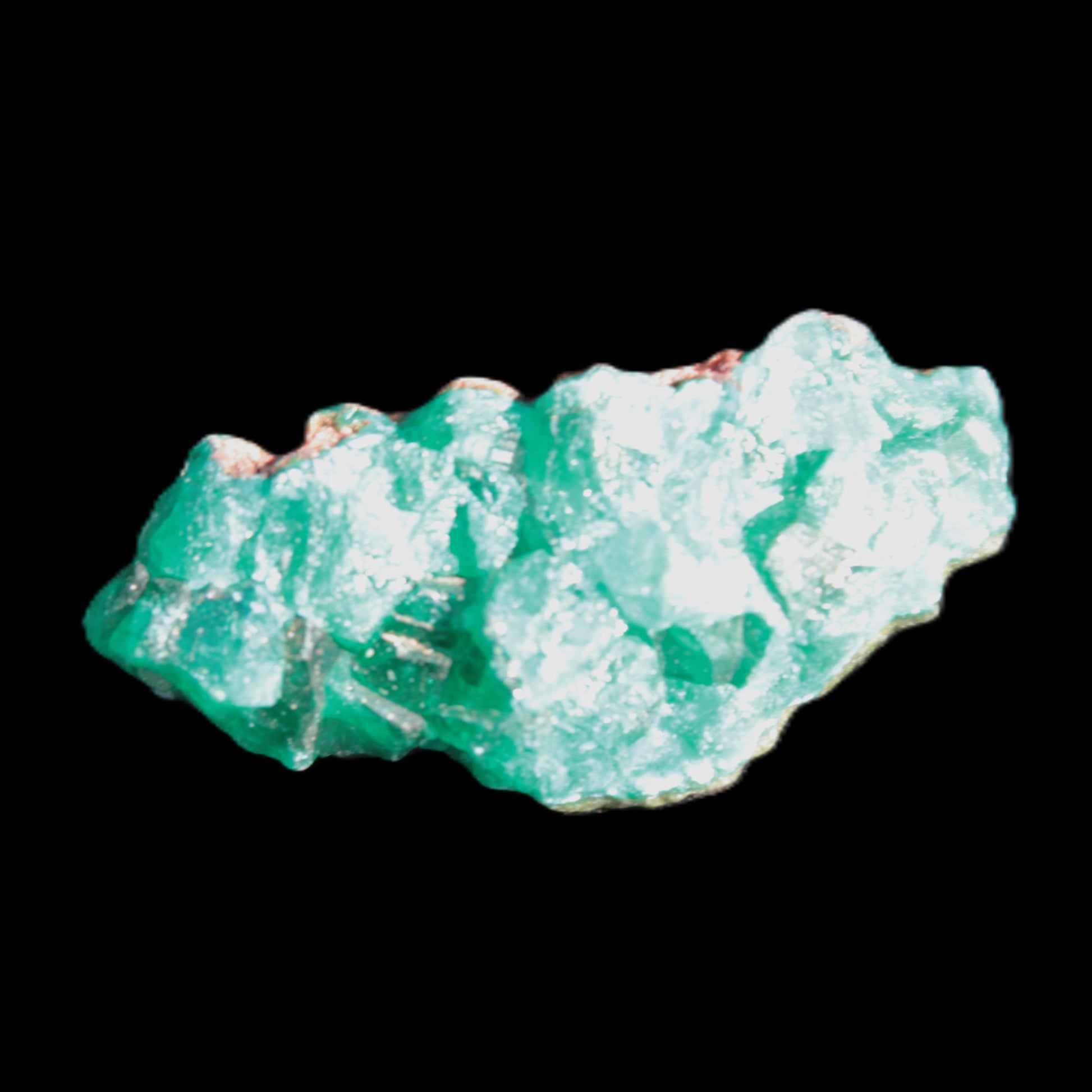Green Dioptase specimen from the Congo 30*6*14mm 35ct 7.0g in broad sunshine - Rocks and Things Store
