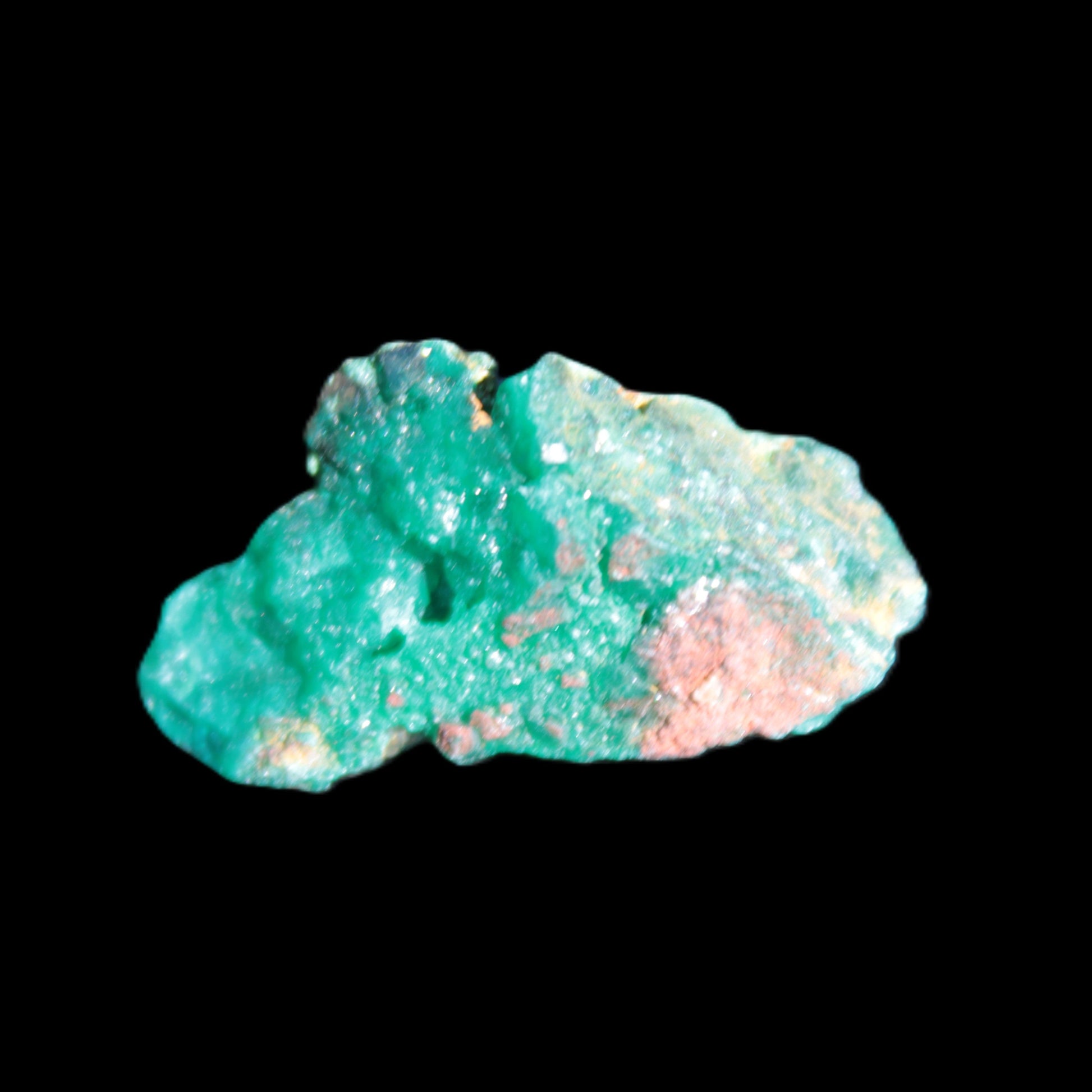 Green Dioptase specimen from the Congo 29*12*14mm 38ct 7.6g in bright sunshine - Rocks and Things Store
