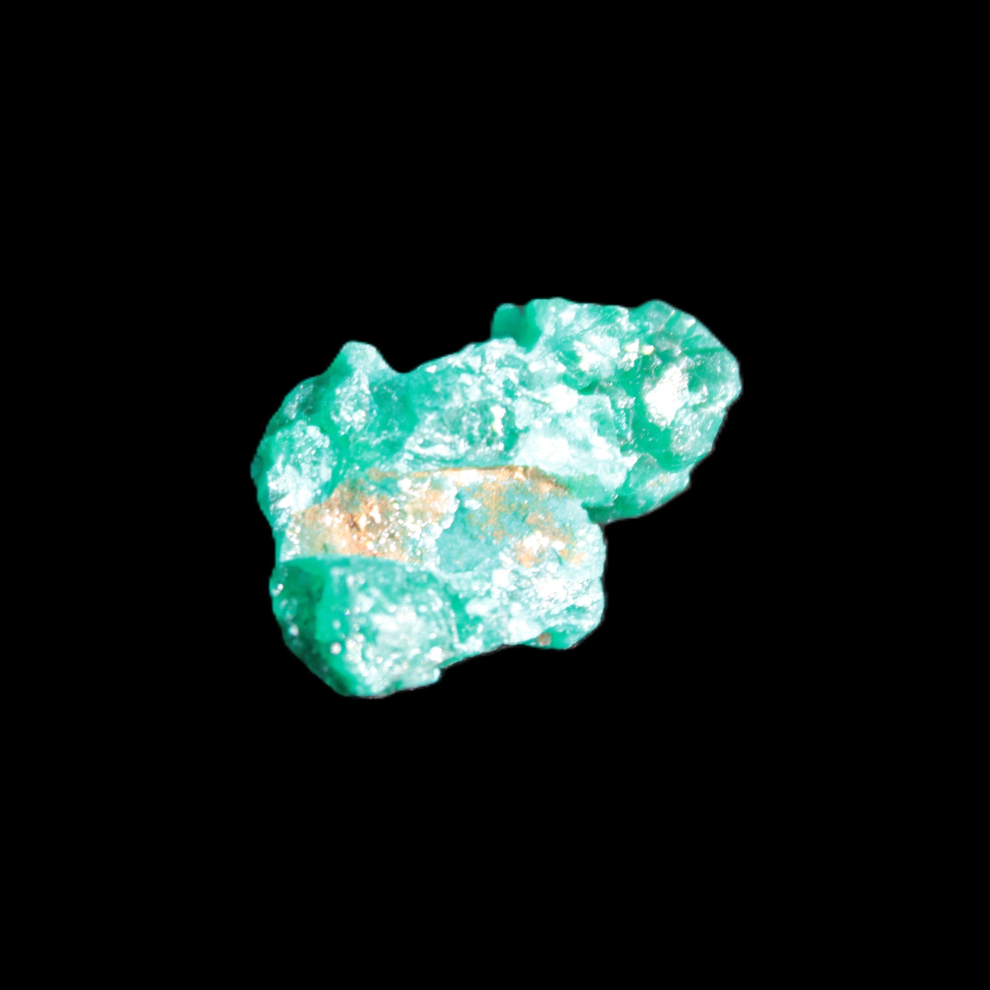 Green Dioptase specimen from the Congo 24*58*18mm 25ct 5.0g in bright sunshine - Rocks and Things Store