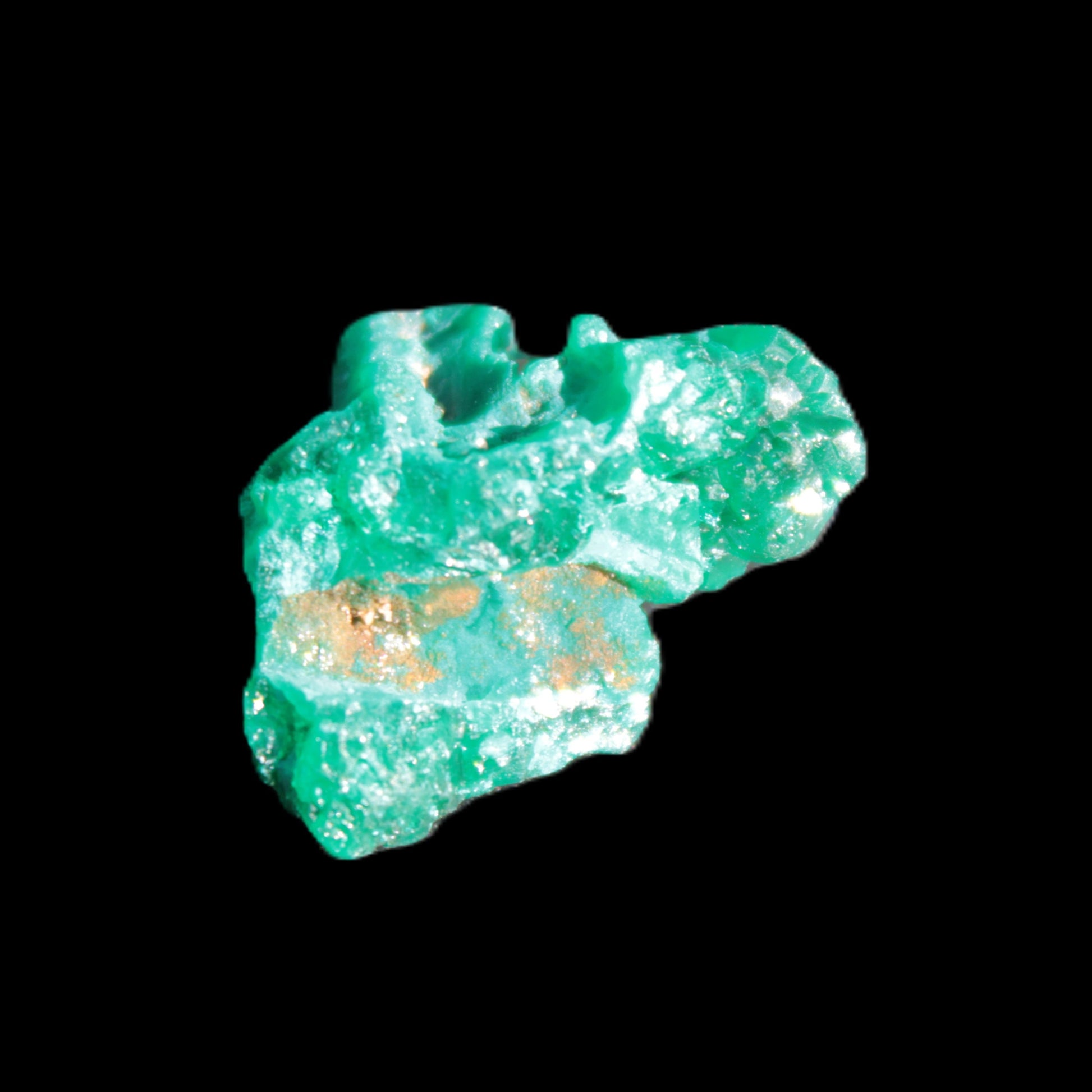 Green Dioptase specimen from the Congo 24*58*18mm 25ct 5.0g in bright sunshine - Rocks and Things Store