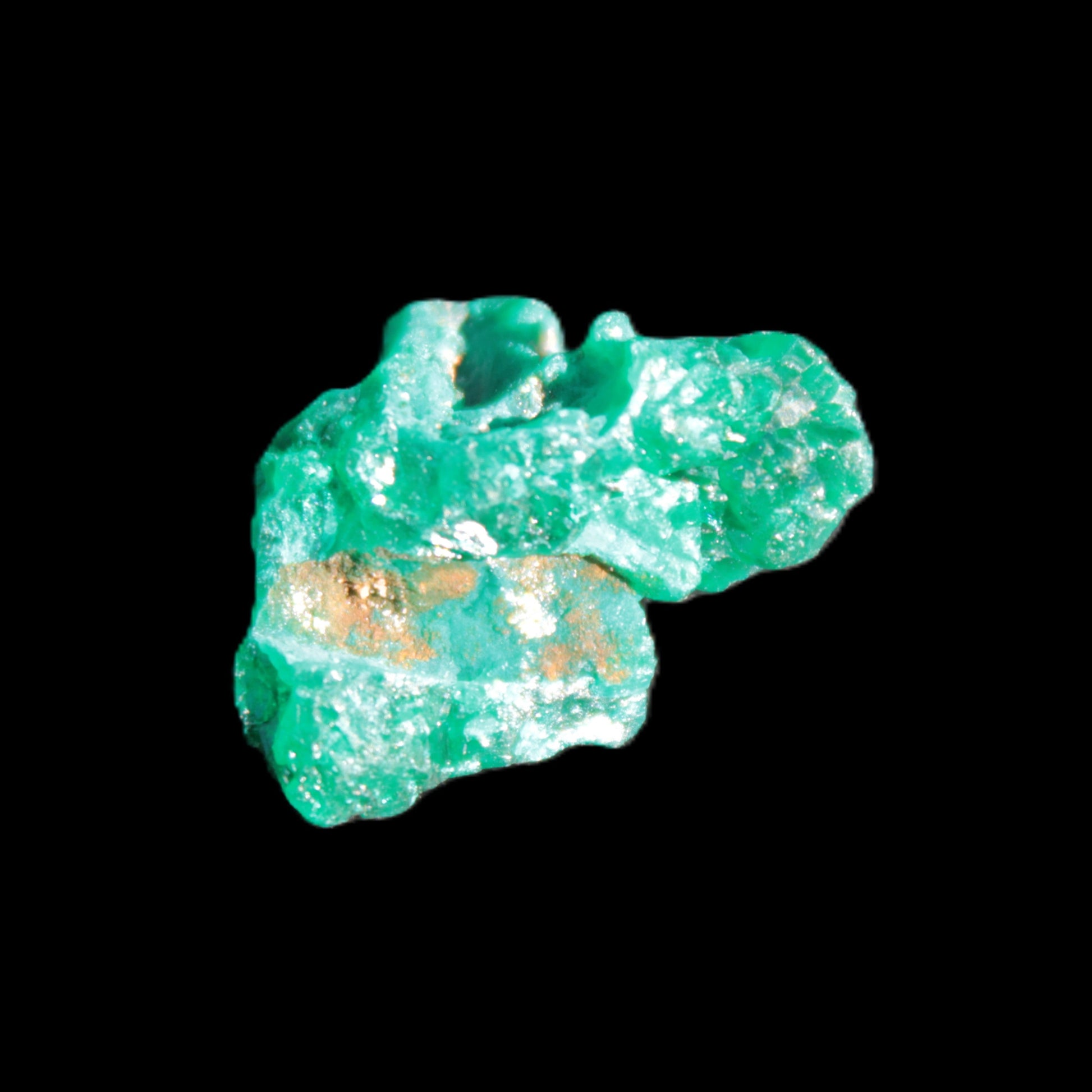 Green Dioptase specimen from the Congo 24*58*18mm 25ct 5.0g in bright sunshine - Rocks and Things Store