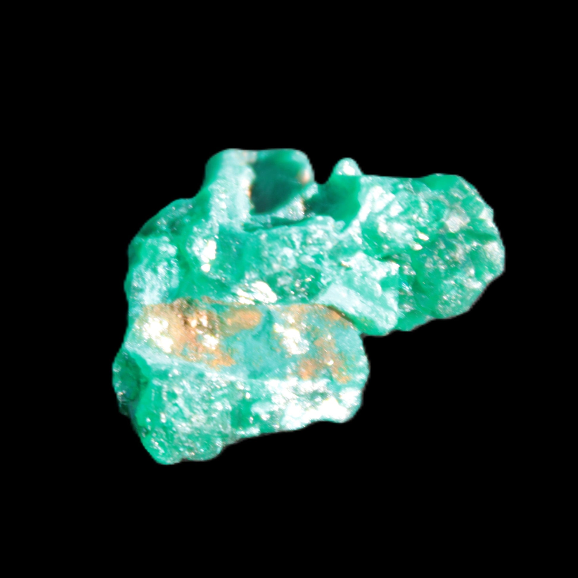 Green Dioptase specimen from the Congo 24*58*18mm 25ct 5.0g in bright sunshine - Rocks and Things Store