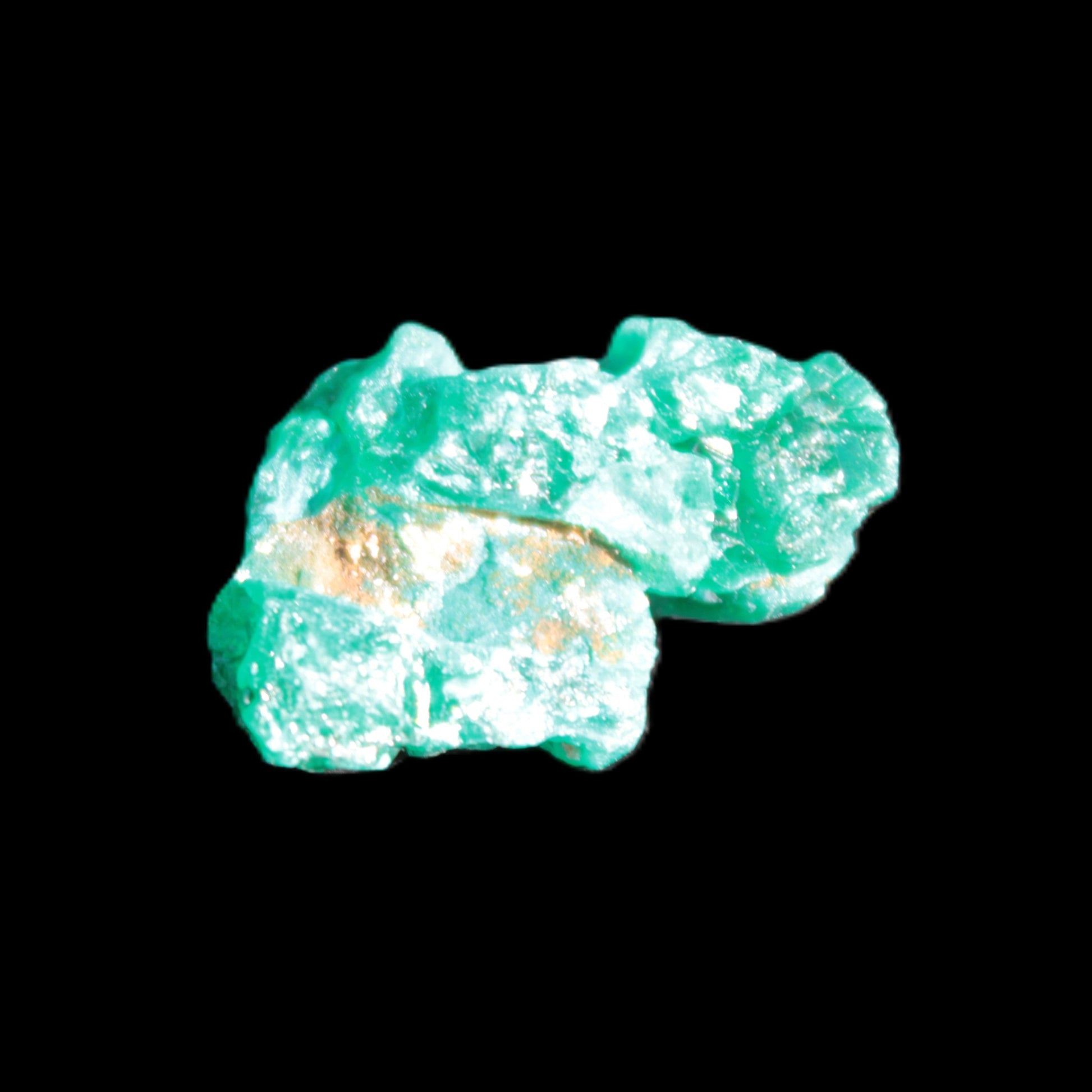 Green Dioptase specimen from the Congo 24*58*18mm 25ct 5.0g in bright sunshine - Rocks and Things Store