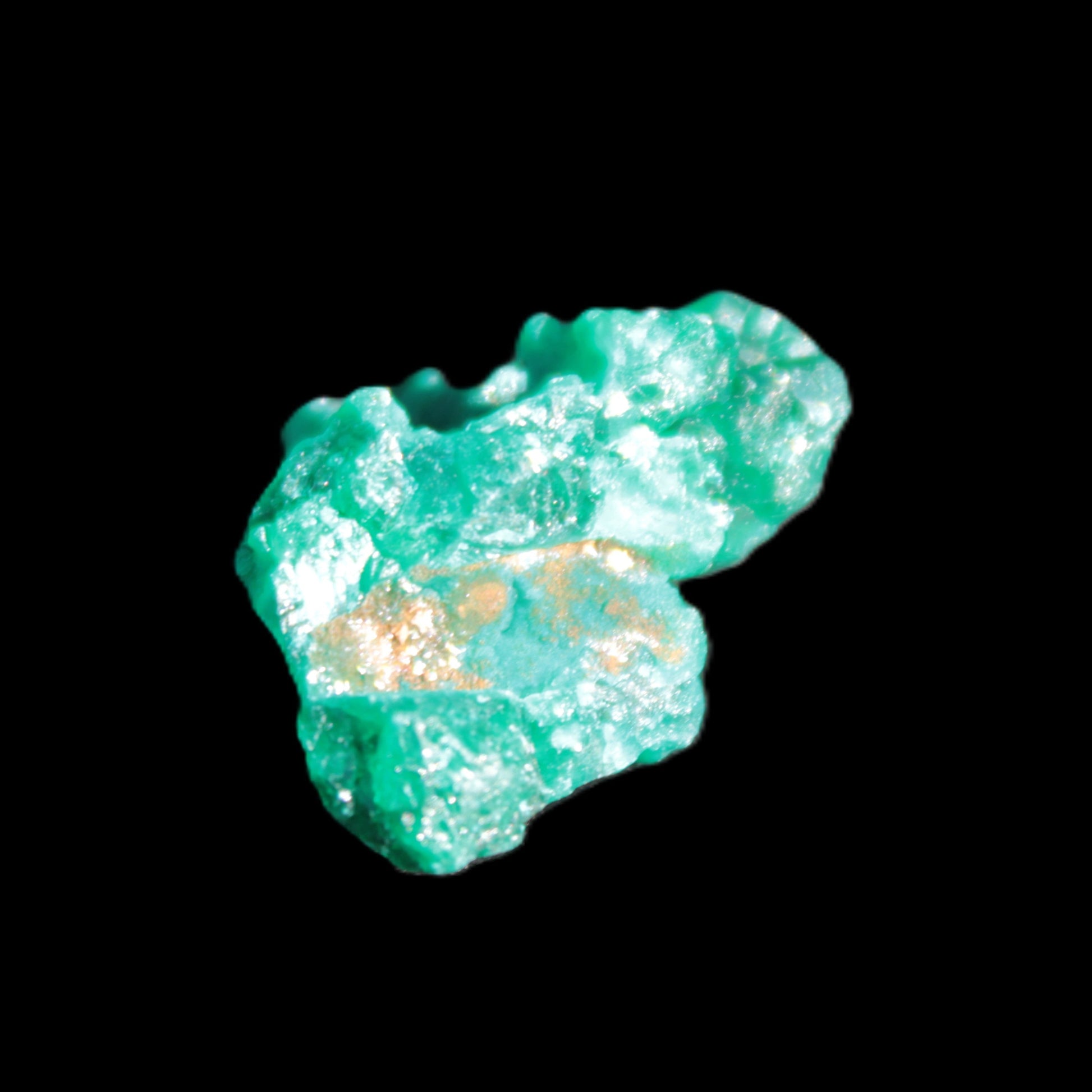 Green Dioptase specimen from the Congo 24*58*18mm 25ct 5.0g in bright sunshine - Rocks and Things Store