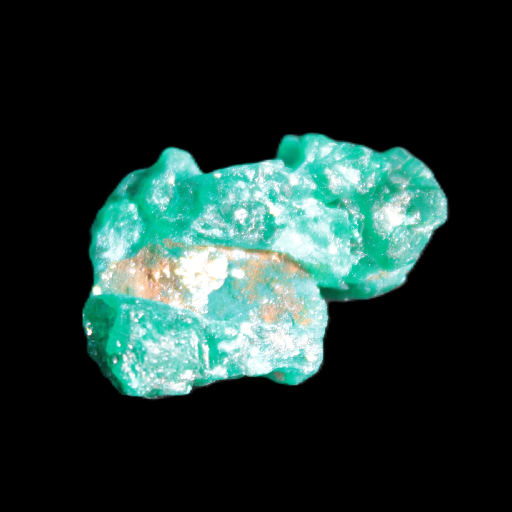 Green Dioptase specimen from the Congo 24*58*18mm 25ct 5.0g in bright sunshine - Rocks and Things Store