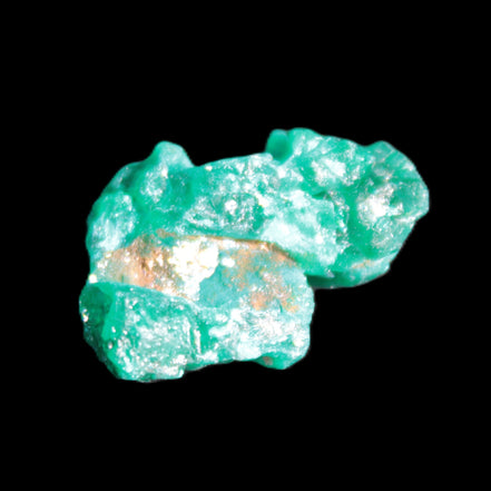 Green Dioptase specimen from the Congo 24*58*18mm 25ct 5.0g in bright sunshine - Rocks and Things Store