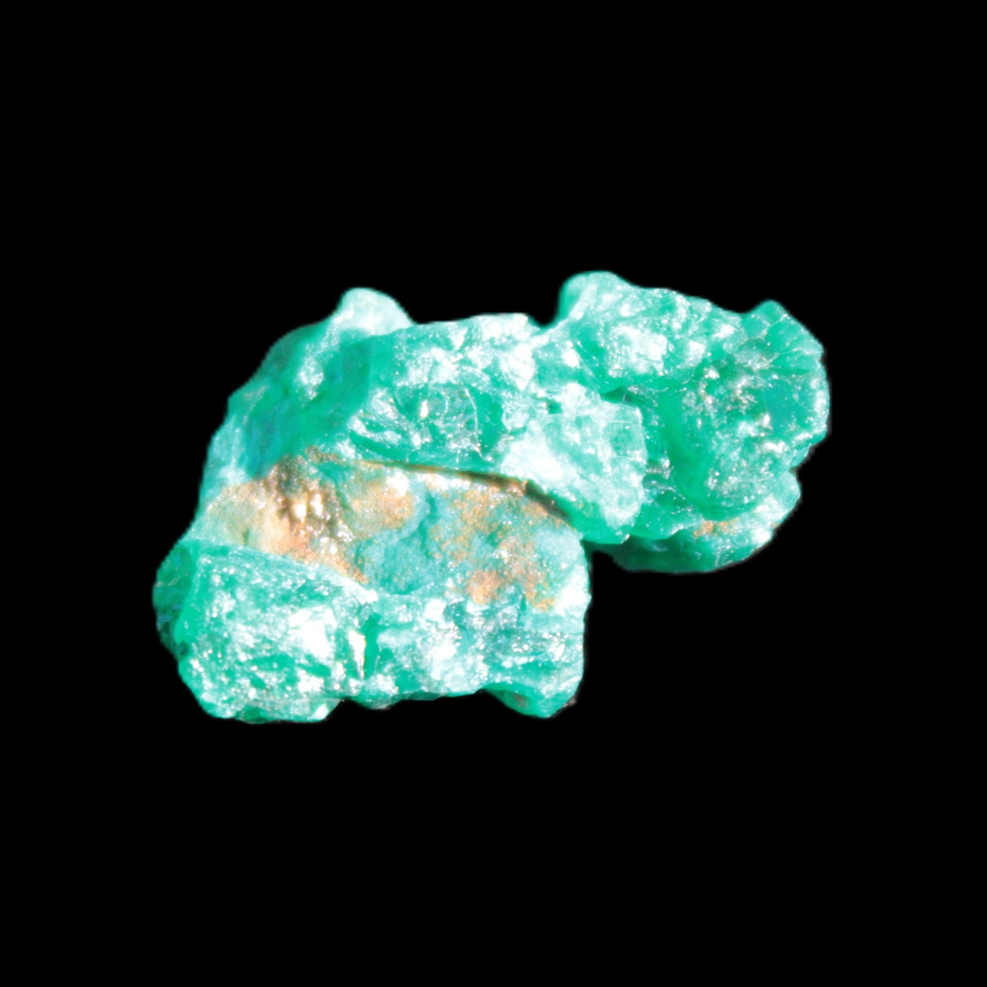 Green Dioptase specimen from the Congo 24*58*18mm 25ct 5.0g in bright sunshine - Rocks and Things Store