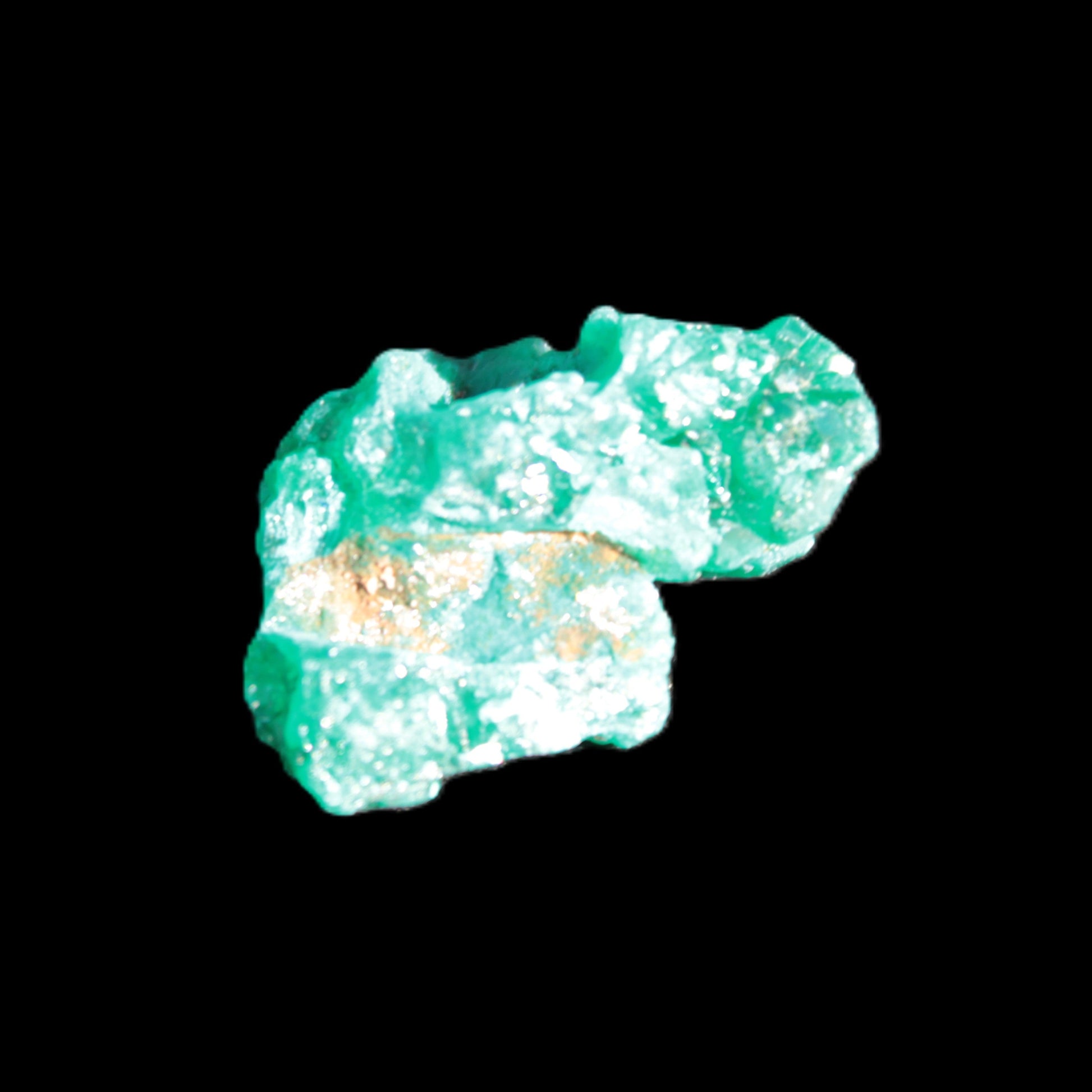 Green Dioptase specimen from the Congo 24*58*18mm 25ct 5.0g in bright sunshine - Rocks and Things Store