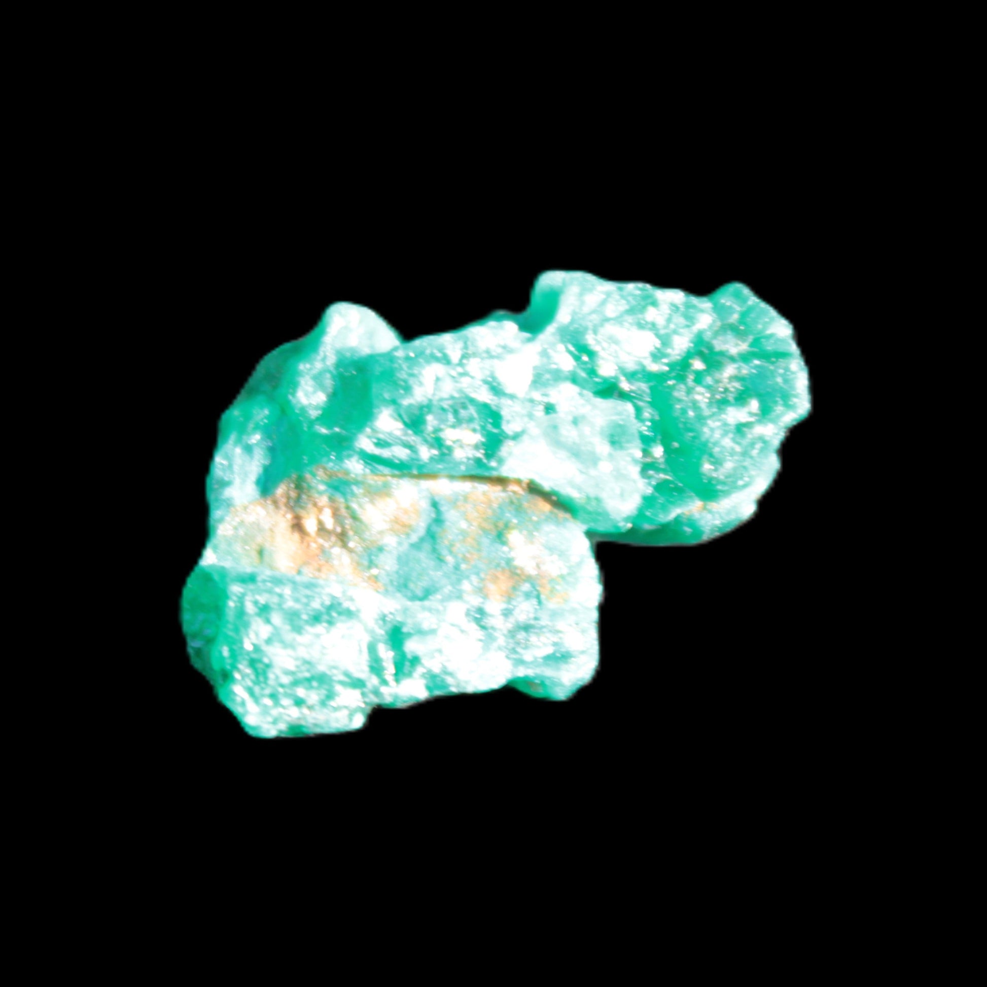 Green Dioptase specimen from the Congo 24*58*18mm 25ct 5.0g in bright sunshine - Rocks and Things Store