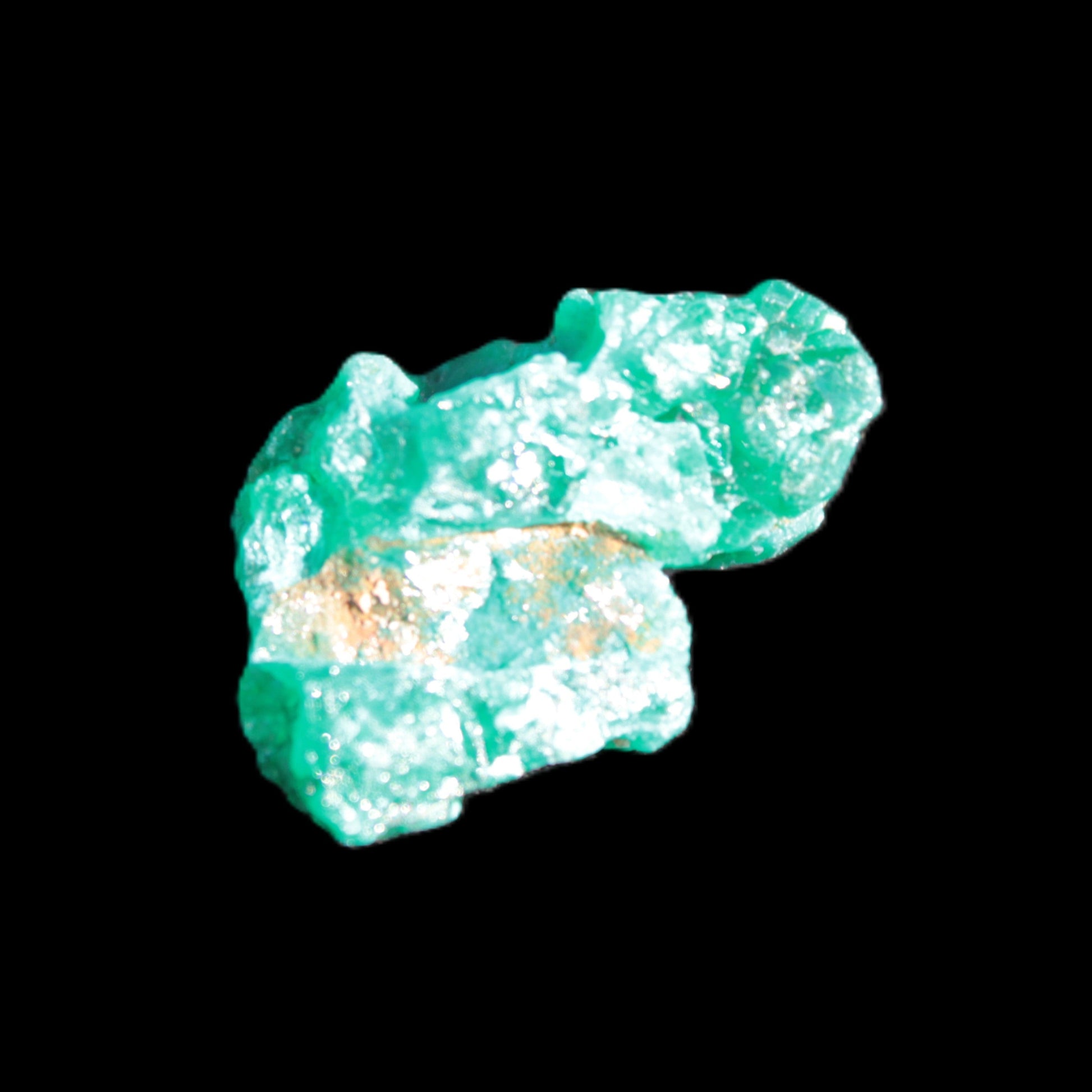 Green Dioptase specimen from the Congo 24*58*18mm 25ct 5.0g in bright sunshine - Rocks and Things Store