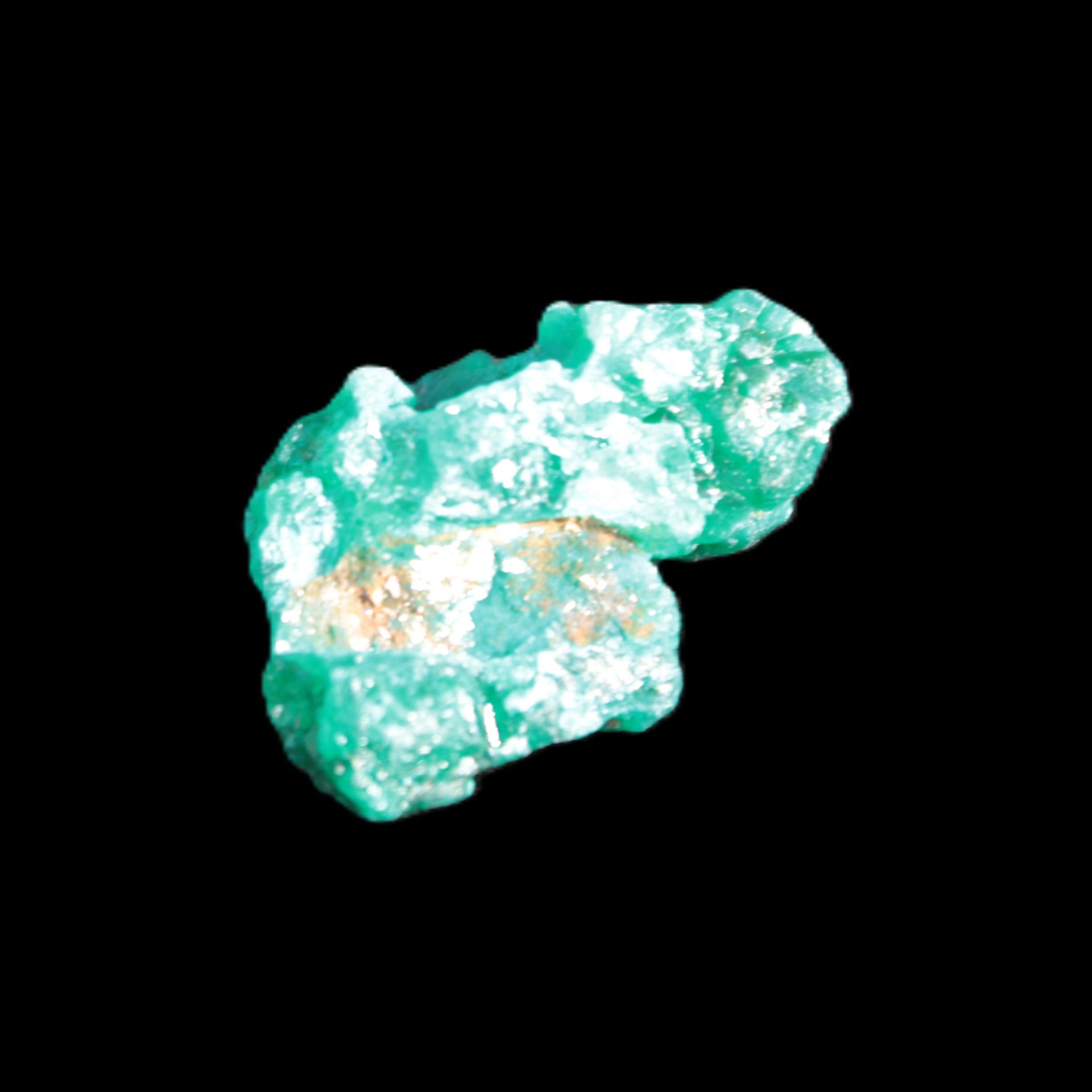 Green Dioptase specimen from the Congo 24*58*18mm 25ct 5.0g in bright sunshine - Rocks and Things Store