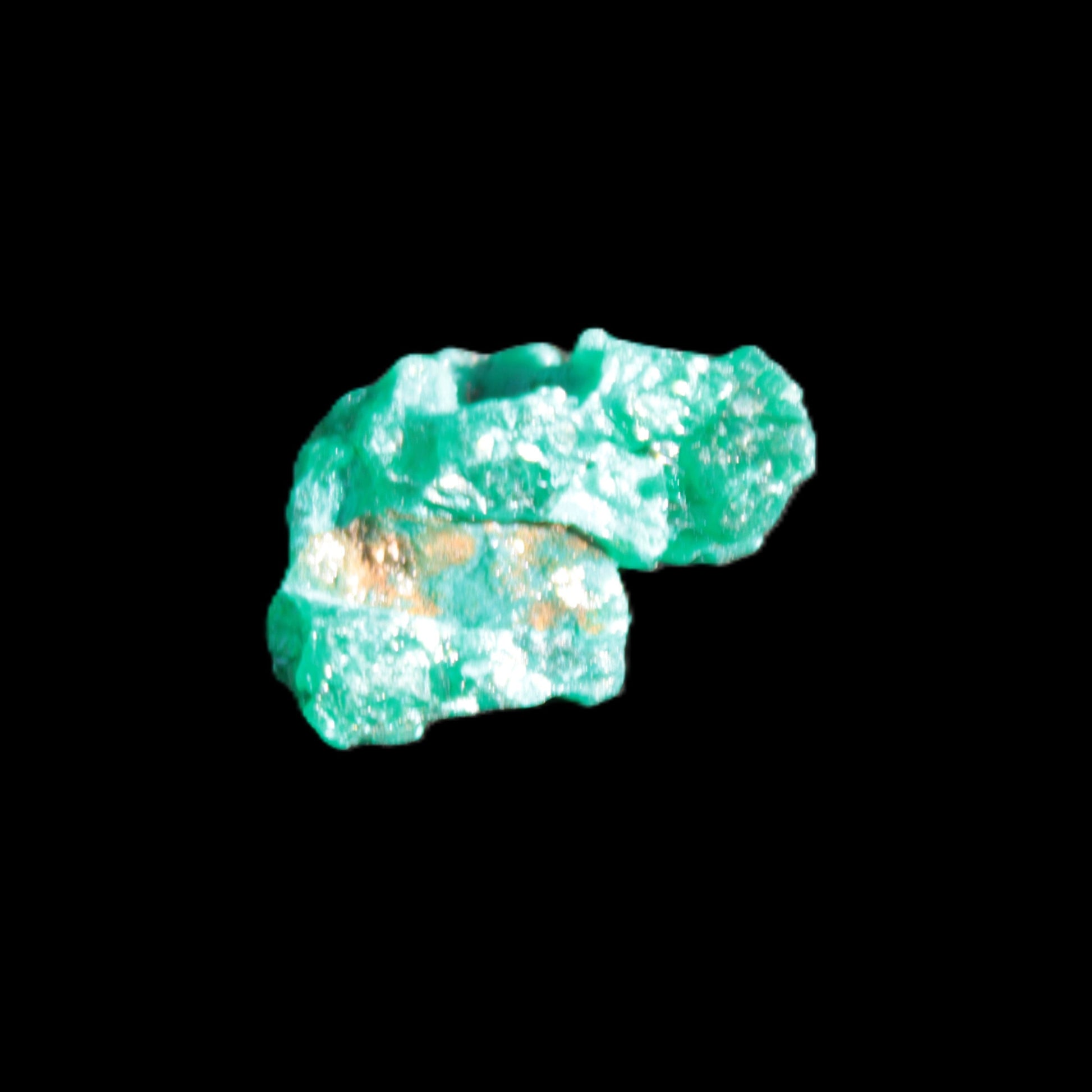 Green Dioptase specimen from the Congo 24*58*18mm 25ct 5.0g in bright sunshine - Rocks and Things Store