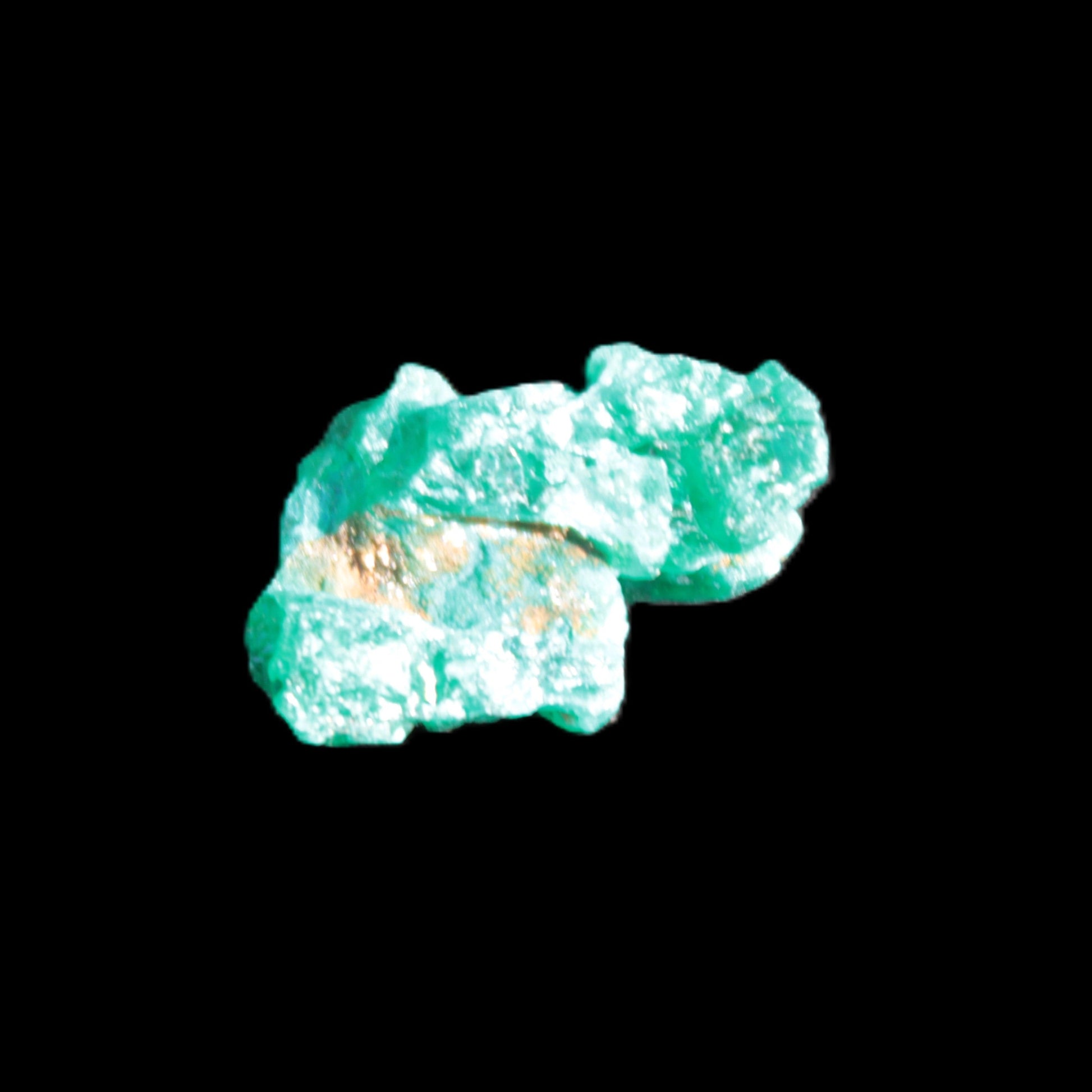 Green Dioptase specimen from the Congo 24*58*18mm 25ct 5.0g in bright sunshine - Rocks and Things Store