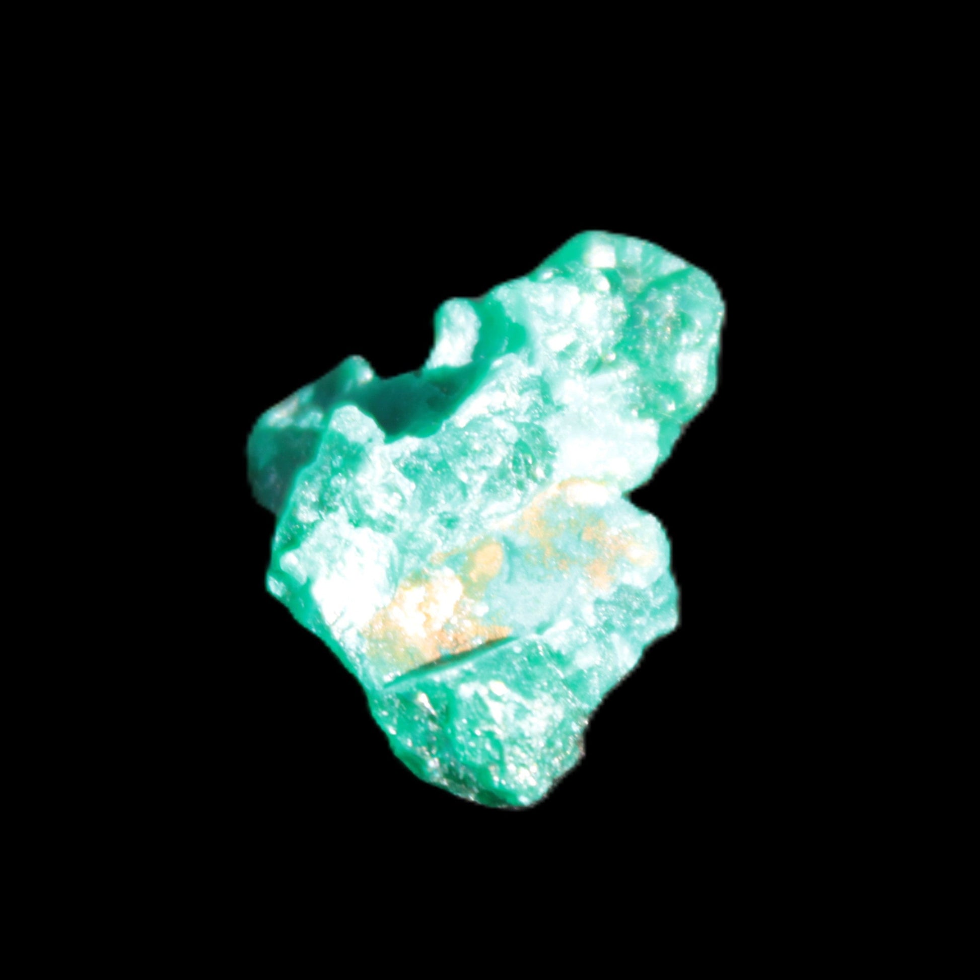 Green Dioptase specimen from the Congo 24*58*18mm 25ct 5.0g in bright sunshine - Rocks and Things Store