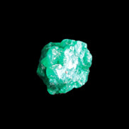 Green Dioptase specimen from the Congo 13*12*12mm 12.5ct 2.4g in bright sunshine