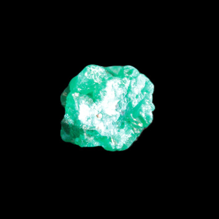 Green Dioptase specimen from the Congo 13*12*12mm 12.5ct 2.4g in bright sunshine - Rocks and Things Store