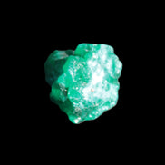 Green Dioptase specimen from the Congo 13*12*12mm 12.5ct 2.4g in bright sunshine - Rocks and Things Store