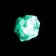 Green Dioptase specimen from the Congo 13*12*12mm 12.5ct 2.4g in bright sunshine - Rocks and Things Store