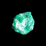 Green Dioptase specimen from the Congo 13*12*12mm 12.5ct 2.4g in bright sunshine - Rocks and Things Store
