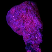 Ruby UV reactive cluster 50*39*11mm 52g Rocks and Things Store