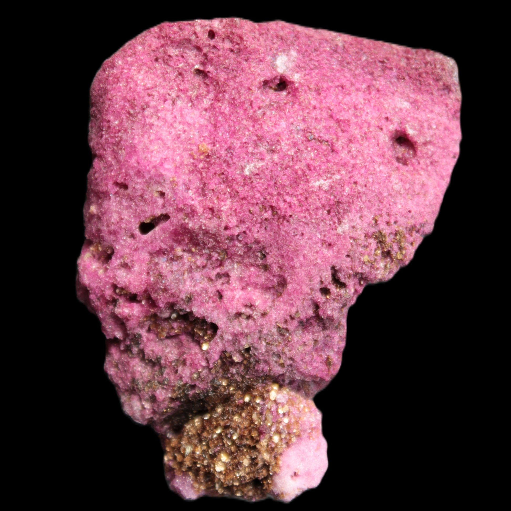 Ruby UV reactive cluster 50*39*11mm 52g in bright sunlight - Rocks and Things