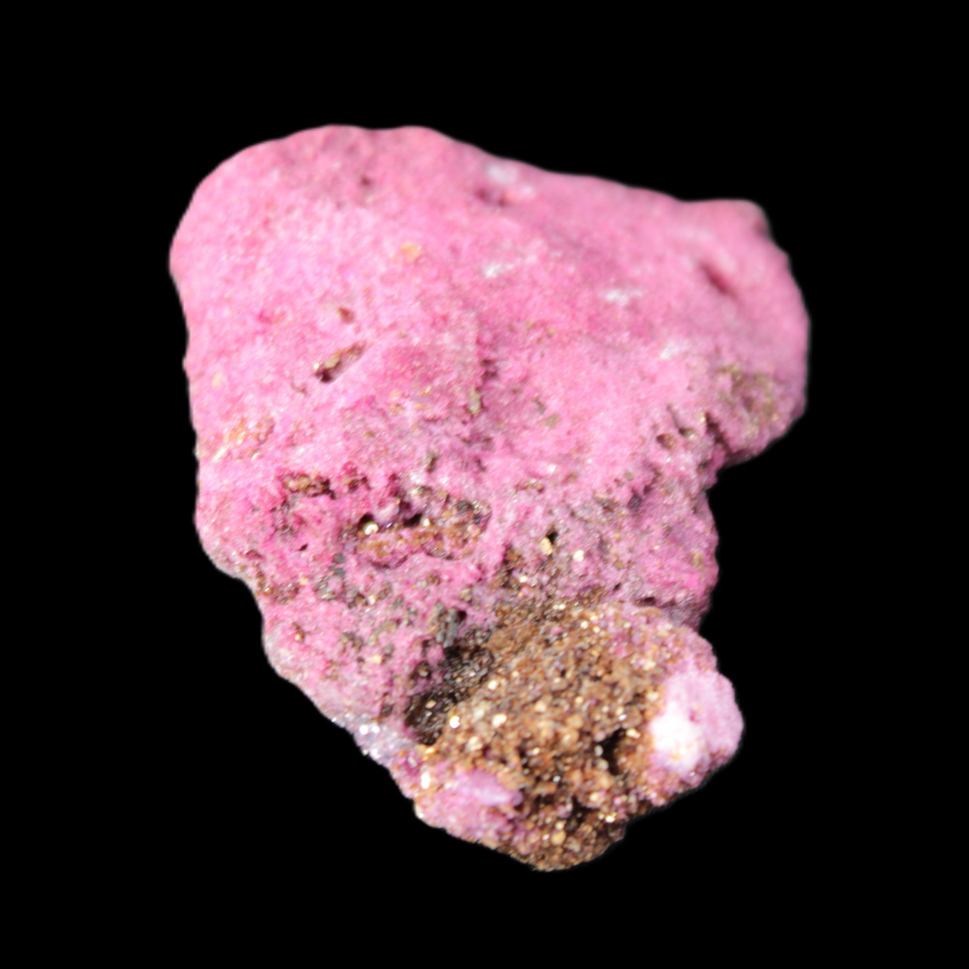 Ruby UV reactive cluster 50*39*11mm 52g in bright sunlight - Rocks and Things Store