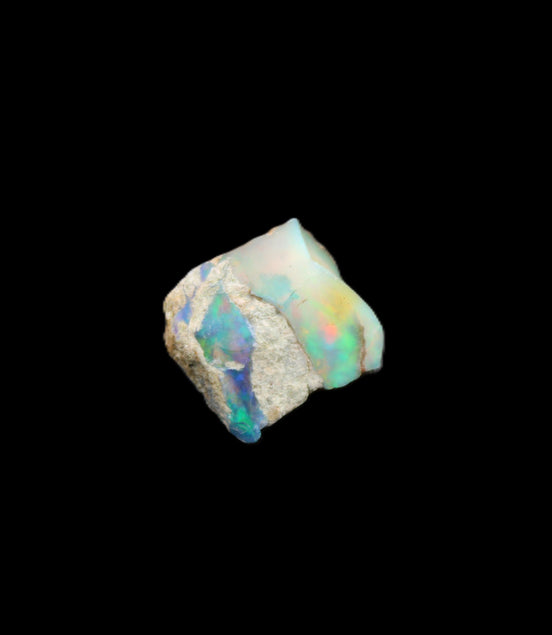 Black Opal from Ethiopia rough 14*13mm 6ct 1.2g Rocks and Things