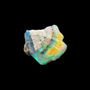 Black Opal from Ethiopia rough 14*13mm 6ct 1.2g Rocks and Things