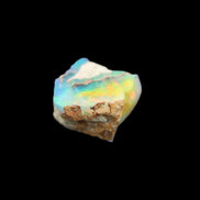 Black Opal from Ethiopia rough 14*13mm 6ct 1.2g Rocks and Things