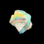 Black Opal from Ethiopia rough 14*13mm 6ct 1.2g Rocks and Things