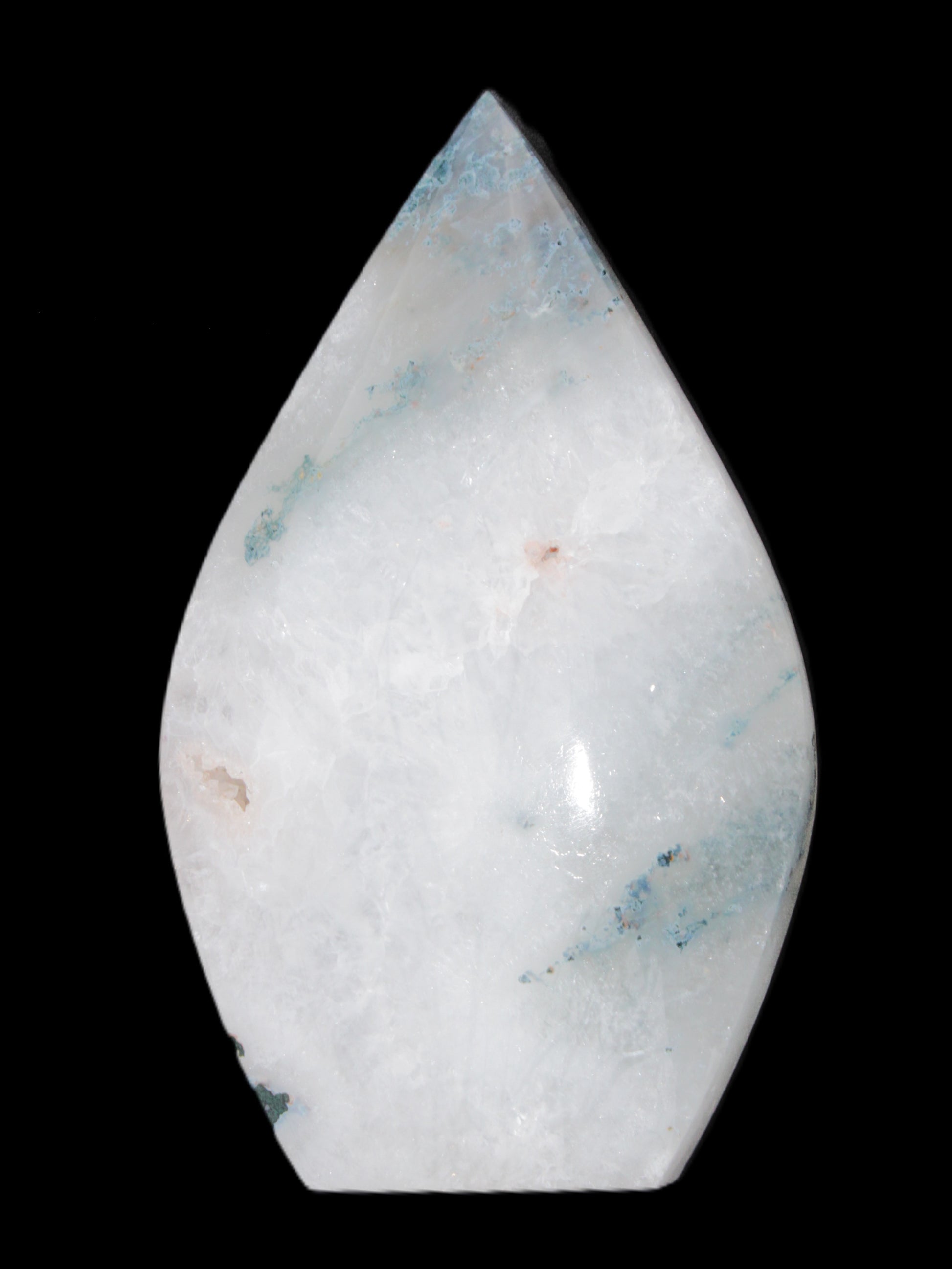Ocean Grass Agate water drop 81*30*137mm 462g