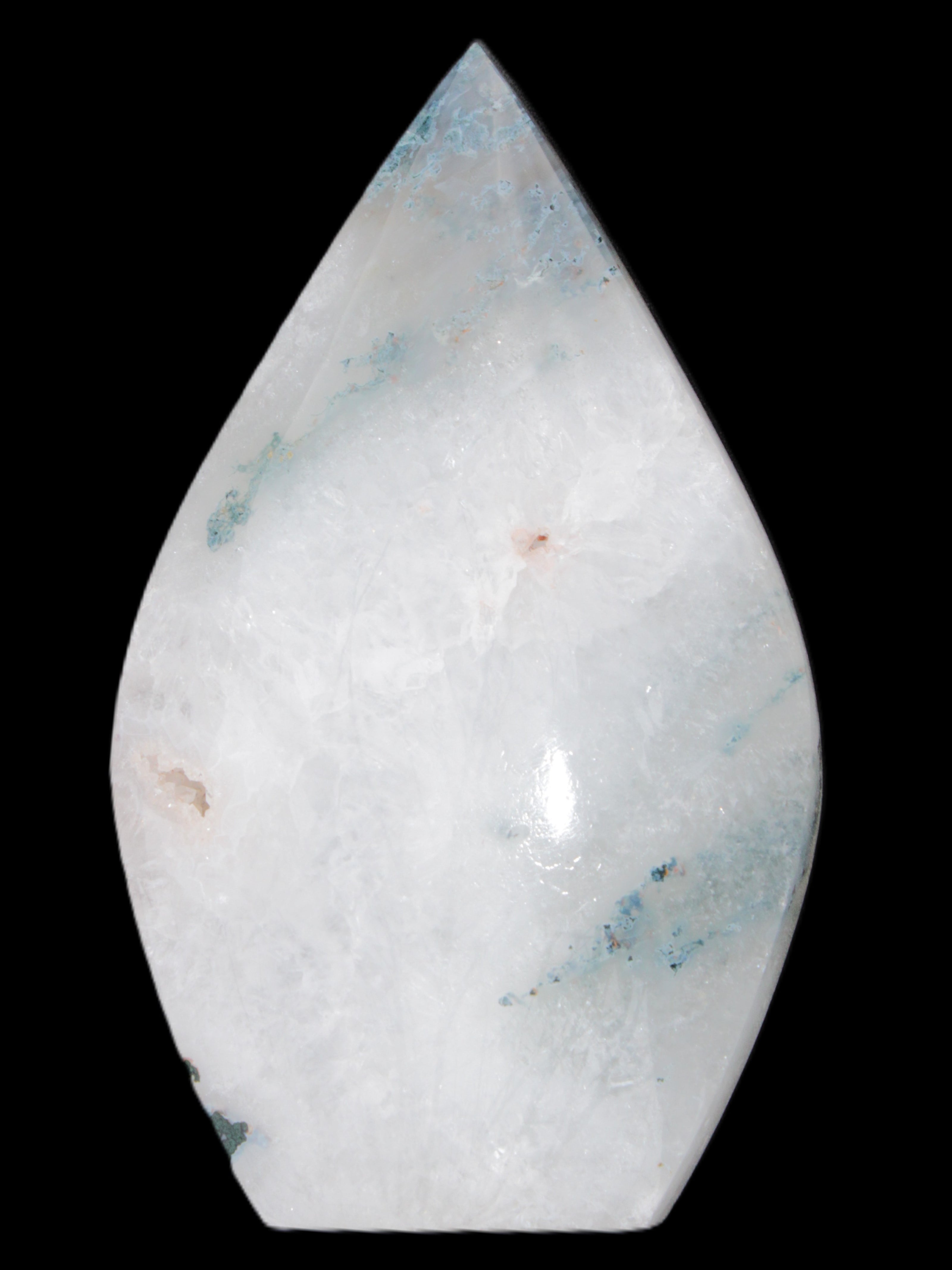 Ocean Grass Agate water drop 81*30*137mm 462g