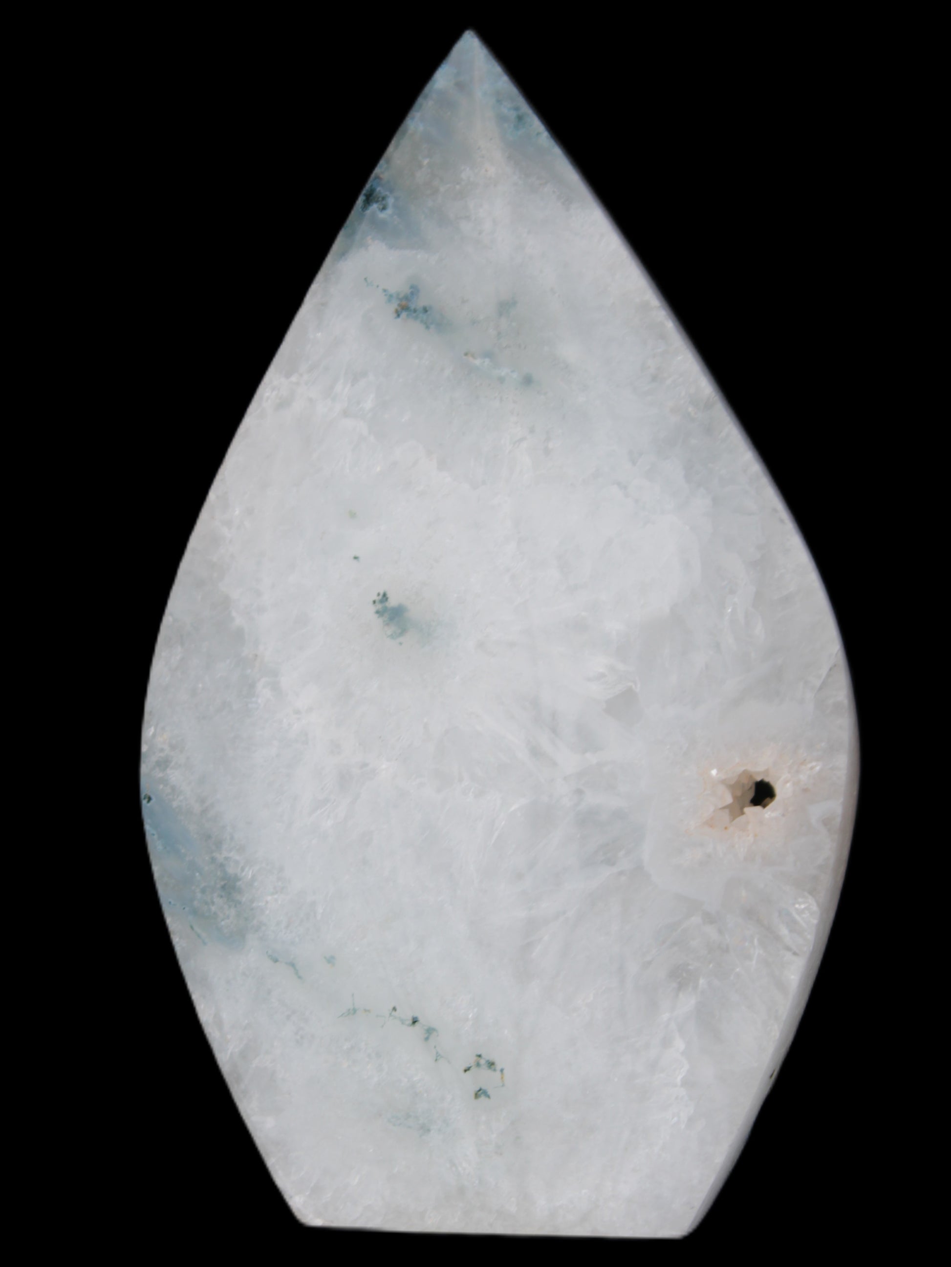 Ocean Grass Agate water drop 81*30*137mm 462g