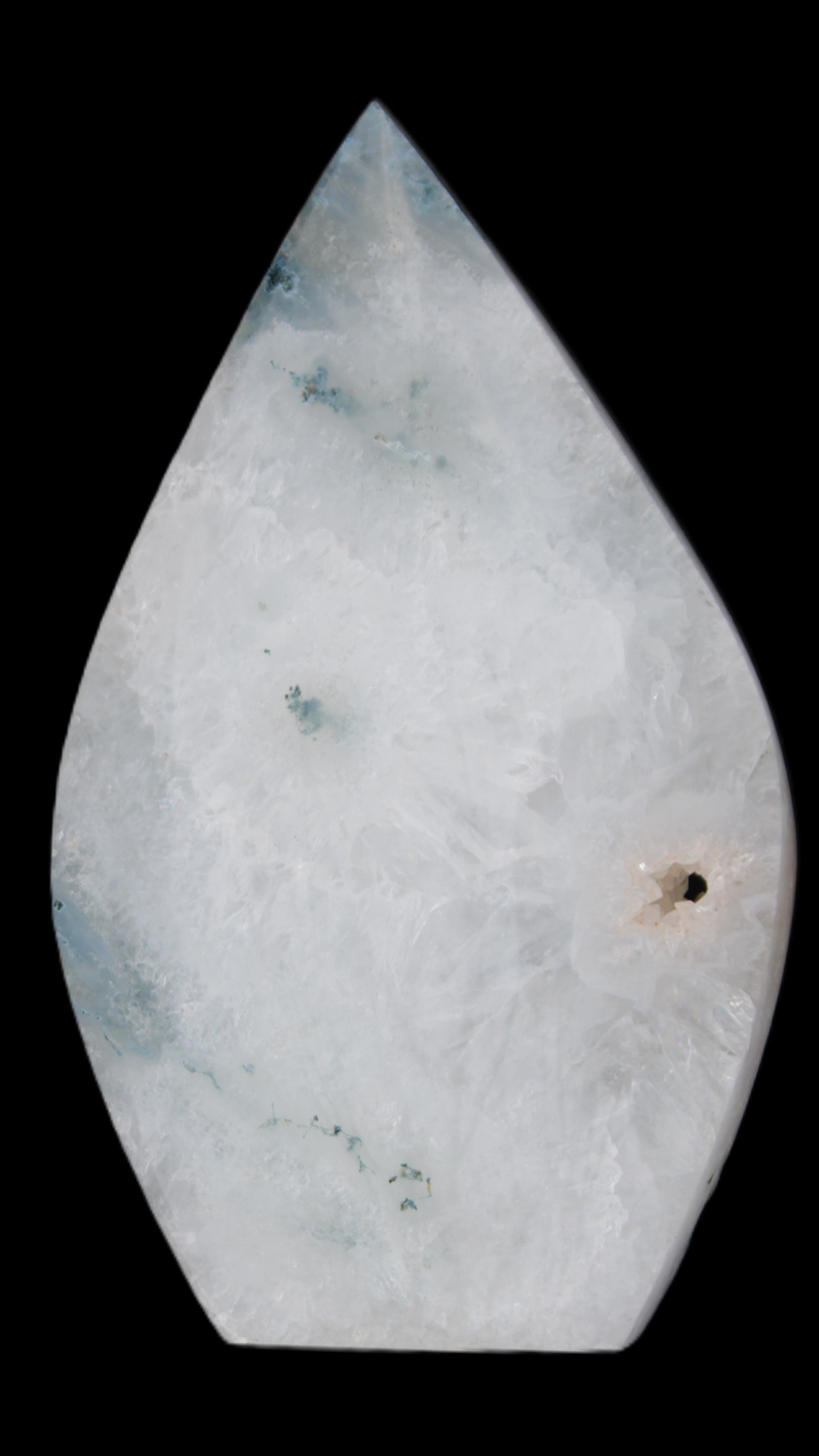 Ocean Grass Agate water drop 81*30*137mm 462g