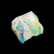 Black Opal from Ethiopia rough 14*13mm 6ct 1.2g Rocks and Things