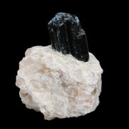 Natural Black Tourmaline crystal in Quartzite 74*68*84mm 442g Rocks and Things Store