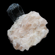 Natural Black Tourmaline crystal in Quartzite 74*68*84mm 442g Rocks and Things Store