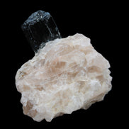 Natural Black Tourmaline crystal in Quartzite 74*68*84mm 442g Rocks and Things Store