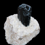 Natural Black Tourmaline crystal in Quartzite 74*68*84mm 442g Rocks and Things Store